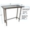 Bk Resources Stainless Steel Work Table Flat Top With Open Base 36"Wx18"D VTTOB-1836 - alternate 6